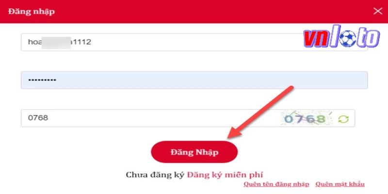 Hướng dẫn đăng nhập thông qua giao diện website